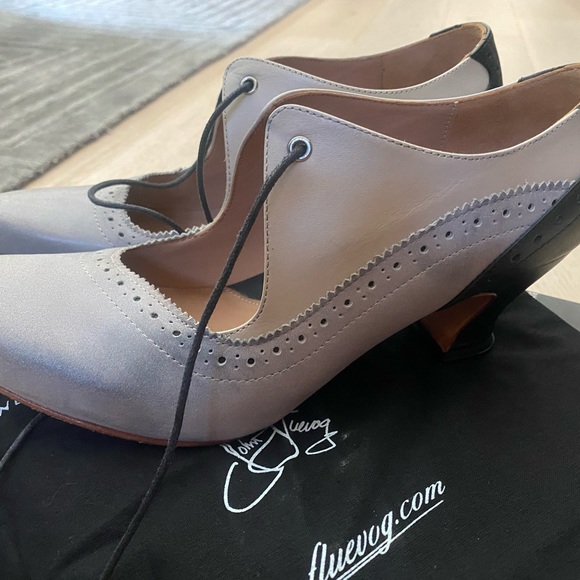 John Fleuvog Wonder Lyra BROGUED LACE-UP PUMP - Picture 8 of 14